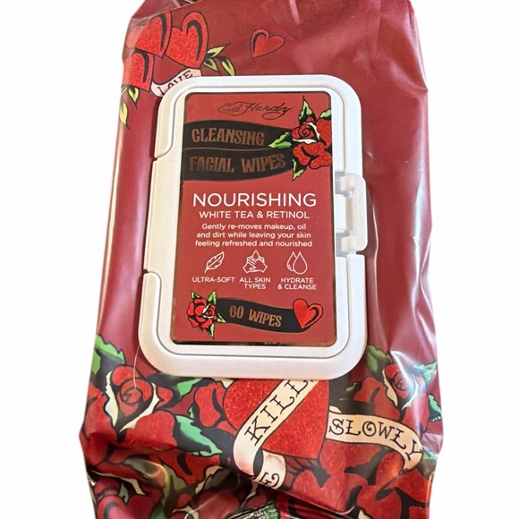 Ed Hardy Other - Ed Hardy Red Nourishing Cleansing Wipes